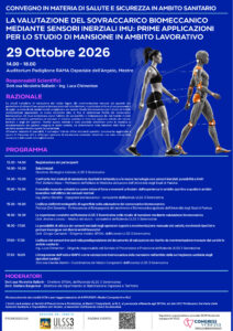 Convegno sulla valutazione del sovraccarico biomeccanico con sensori IMU